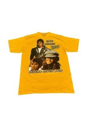 VTG Michael Jackson King Of Pop Memorial Rap T Shirt Y2K Pop Icon movie
